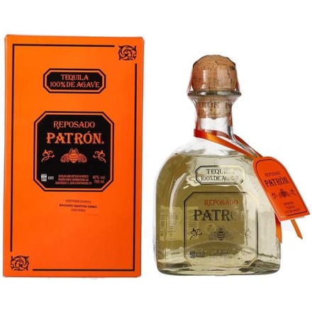 Patrón Tequila Reposado 40% Vol. 0,7l in geschenkverpakking