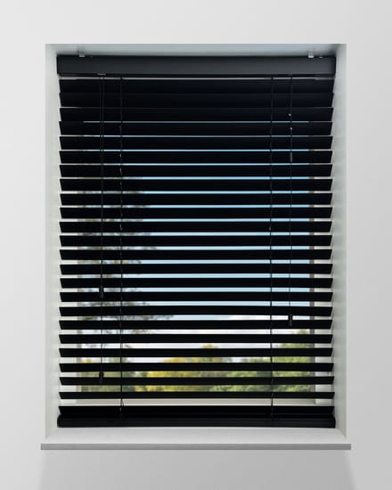 Houten Jaloezie - 50mm - Zwart - 190x250cm - Ladderkoord