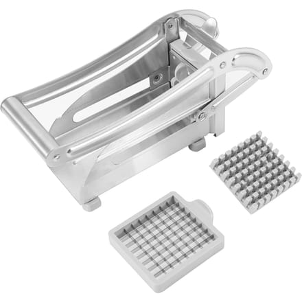 Râpe à Frites en Acier Inoxydable Coupe-Frites Hachoir Fabricant Black white