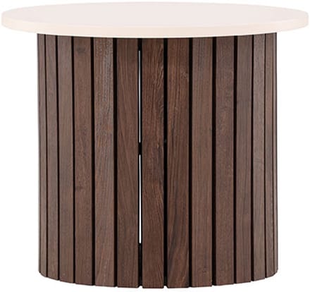 Visingsö hoektafel Ø52 cm beige.
