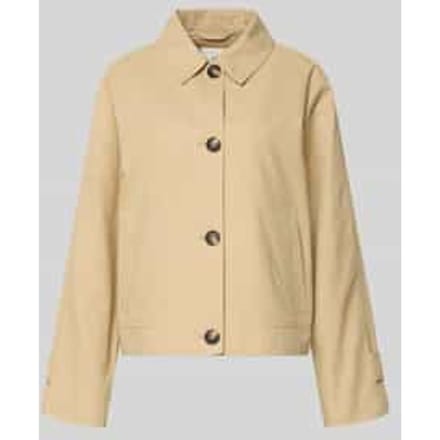 Regular fit Trenchcoat van Mix van katoen en lyocell