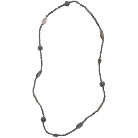 Behave – Ketting – Handgemaakt design – Zwartgrijs – Urban boho – 88 cm
