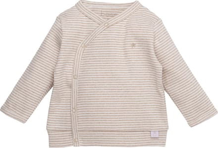 BESS T-Shirt Overslag Pinstripe Sand maat 56