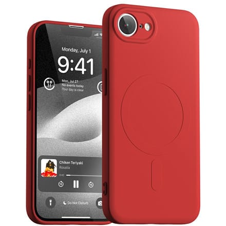Mercury Semi-Silicone Magsafe Iphone 16E Hoesje Met Magnetische