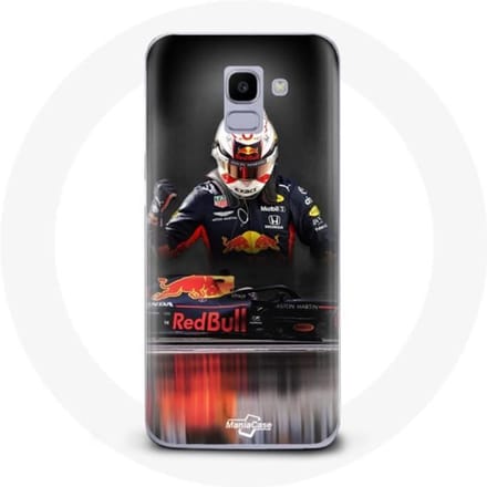 Coque - MANIACASE - Samsung Galaxy A8 2018 - Formule 1 - Max Verstappen - Protection Rigide
