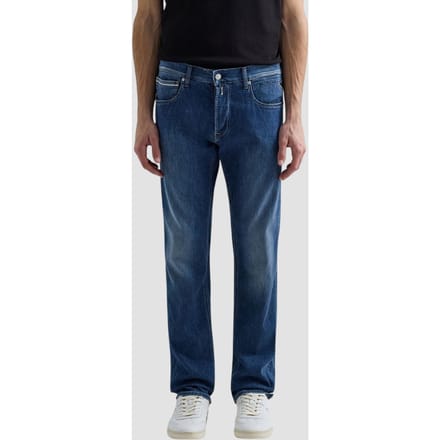 jeans straight fit man blauw medium
