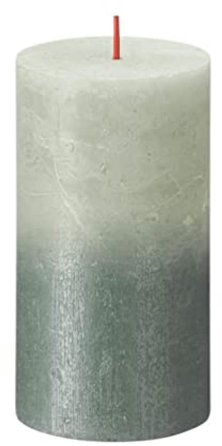 Rustieke kaars groen/blauw 130/68 - Duurzaam en sfeervol