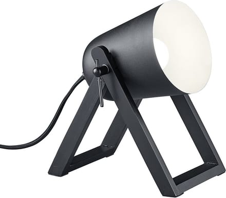 REALITY MARC - Tafellamp - Zwart mat - excl. 1x E27 4,9 W - Snoerschakelaar