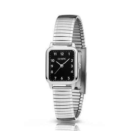Olympic OL26DSS141 BRITT - Horloge - Staal - Zwart - 20-23mm