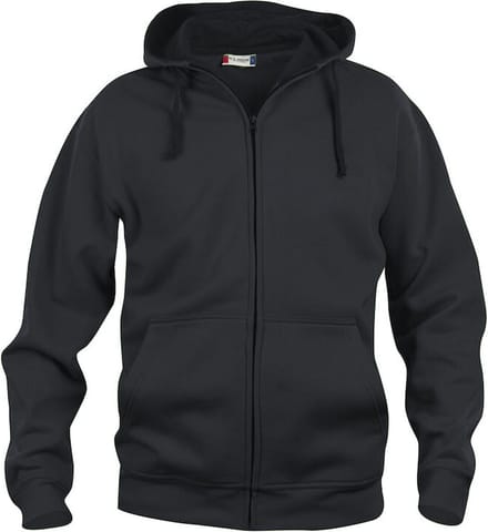 Clique Basic Hoody Full Zip 021034 - Zwart - L