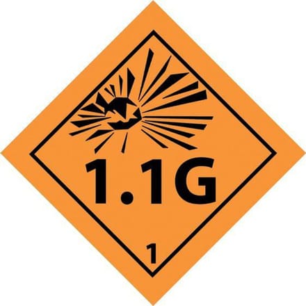 1.1G Sticker 5 x 5cm (set van 8 stuks)