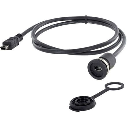 Encitech 1310-1011-01 Mini-USB 2.0 type B Chassisbus, inbouw M16 1 stuk(s)