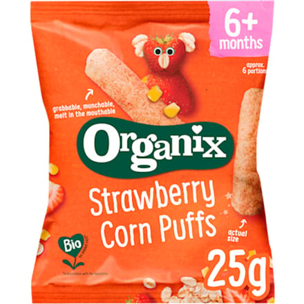 Strawberry corn pufs 6m+