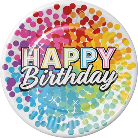 Folat - Borden (papier) - Rainbow Bday