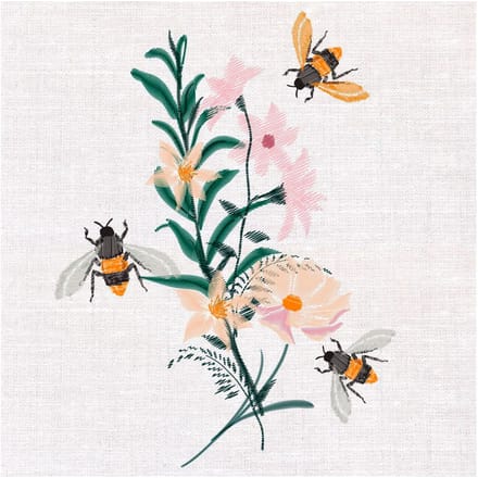 Servet "Bee Trip" - 20 stuks