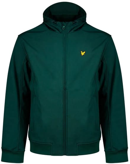 Lyle & Scott Fleece back softshell jacket - dark green