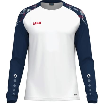 Jako Sonic Longsleeve Heren - Wit / Marine / Rood | Maat: M