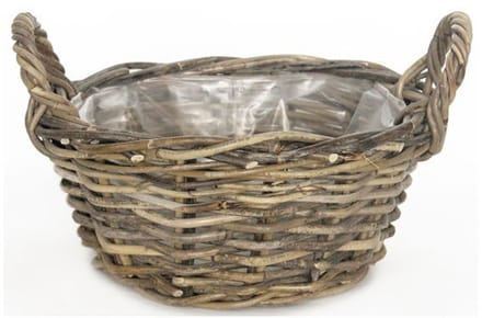 Ronde Rotan Mand diameter 26 cm bloempot Van der Leeden
