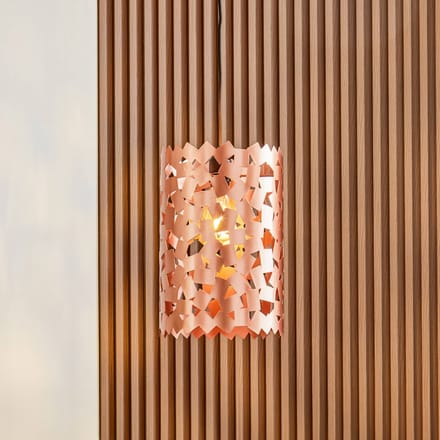 Lucande - hanglamp - 1licht - IJzer - H: 37.5 cm - E27 - koper