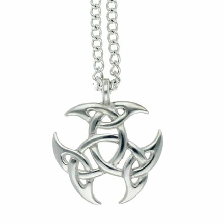 Tinnen “Tribal” klaverblad – hanger(PN2109)
