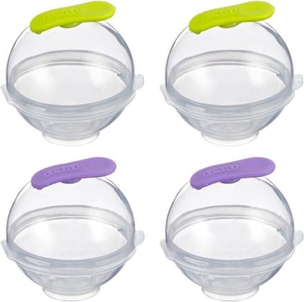 Moules à Glace - Ibili - 870500 - Lot de 4 - 100% Silicone - 5.5 cm de Diamètre