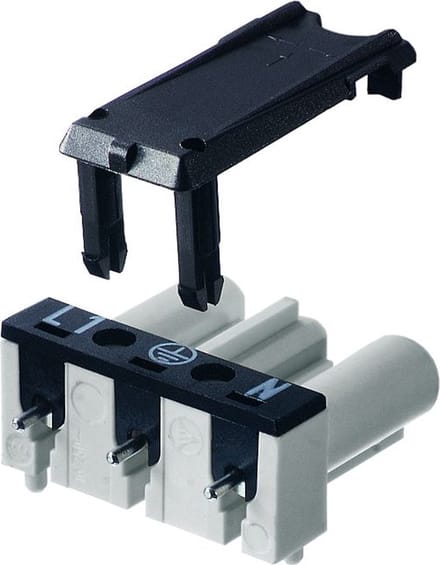 Wieland vergrendelclip voor printconnector – wit - per 50 stuks (GST18 WS)
