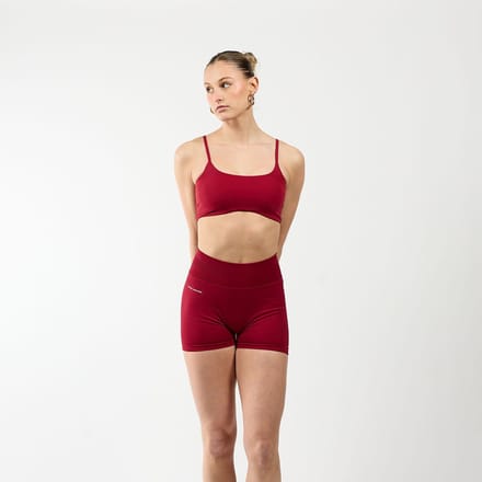 Fittastic Sportswear Scrunch short Bordeaux red (Beschikbaar in verschillende maten)