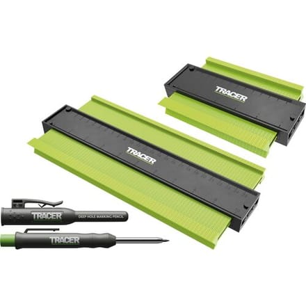 TRACER ACG3 Profielmal set incl ADP2 Diepgatpotlood 3-delig