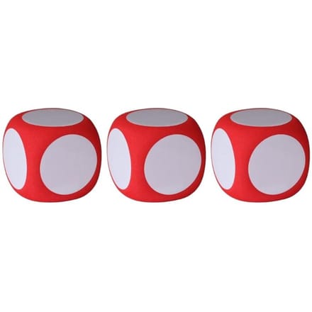 Lot de 3 dés effaçables à sec multifonctions pour éducation, blocs effaçables à sec, tableaux blancs gray
