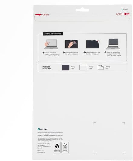 eSTUFF Adhesive Privacy Filter 13 for Apple iPad Pro 2024 4 3 (GLBW13278212)