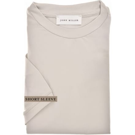 John Miller T-Shirt Casual Crew Neck Solid Color Hyperstretch Licht Grijs / male