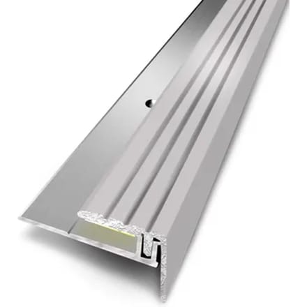 3m Trapneus Aanpasbaar Natuurlijk Aluminium 25mmx24mm/95cm