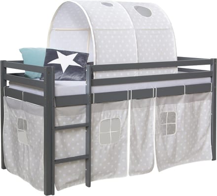 Homestyle4u Hoogslaper - 90x200 cm - Grijs