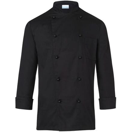 (6 stuks) KARLOWSKY Koksjas Basic - Zwart - Maat: S