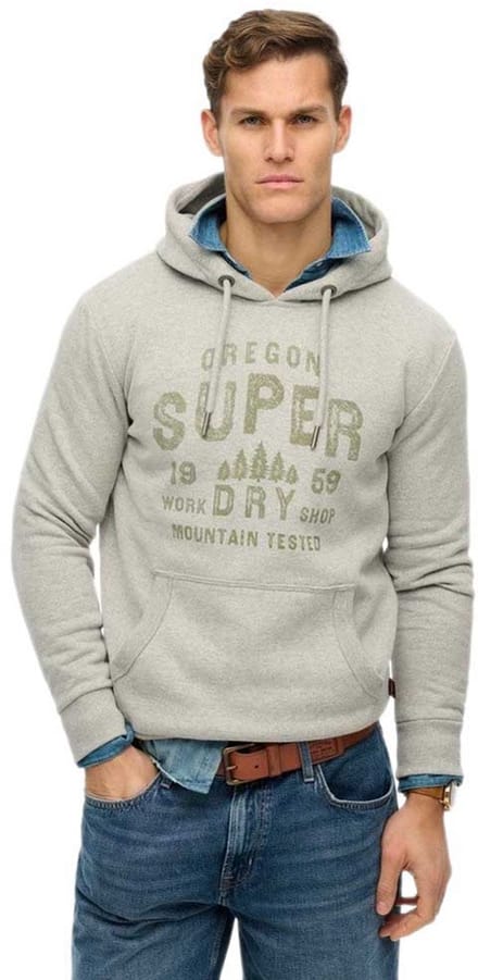 Superdry - Work Shop hoodie - Heren - Hoodies