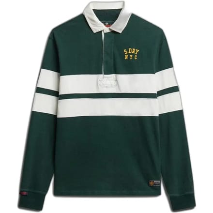 Superdry - Vintage Athletic Stripe Rugby Top - Heren - Tops