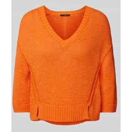 Gebreide pullover met V-hals