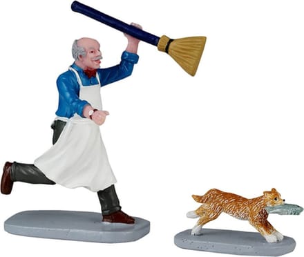 Lemax - Feline Fish Thief - Set van 2