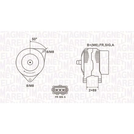 Dynamo / Alternator MAGNETI MARELLI 063731857010
