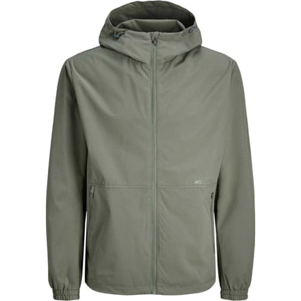 Jack And Jones Heren Lichtgewicht Jas met Capuchon (Agave Groen)