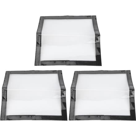 3 stuks PVC Viskunstaas Wraps Haak Beschermhoezen Aas Opbergruimte Visaccessoires white