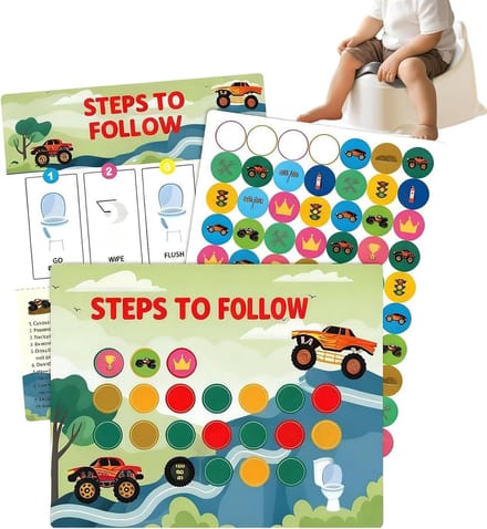 Beloningssysteem Zindelijkheid - Potty Training Hulpmiddel - Kind Motiveren - Interactief Papier Ontwerp - 26 x 20 cm