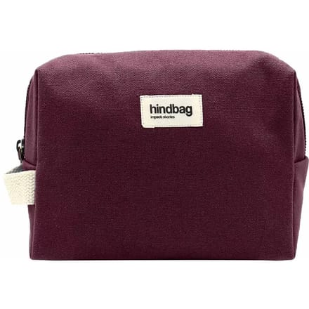 Hindbag toilettas Leon - biologisch katoen - GOTS - Paars