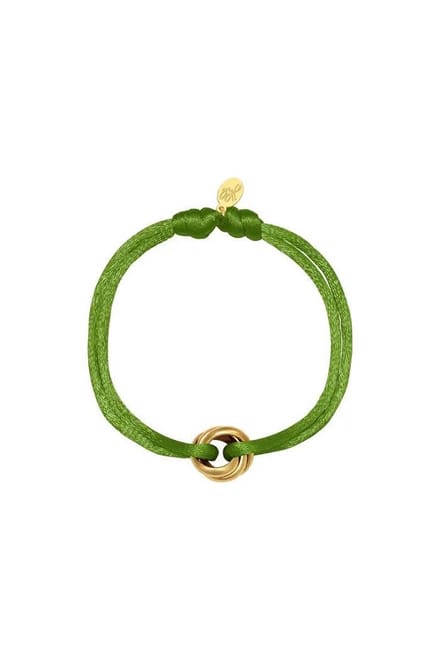 Yehwang - Love bracelet - Groen - Goud stainless steel