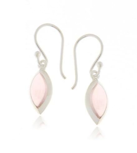 SilverGems oorhangers met Rozenkwarts edelstenen