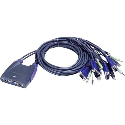 ATEN CS64US KVM-switch 4 poorten VGA USB 2048 x 1536 Pixel