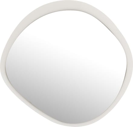 J-Line spiegel - metaal/glas - wit - small - Ø 60.5 cm