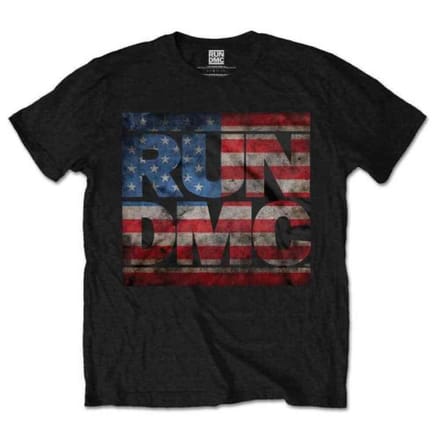 Run DMC - Americana Logo Heren T-shirt - L - Zwart
