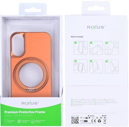 Rixus MagWrap Case For Apple iPhone 17 Orange