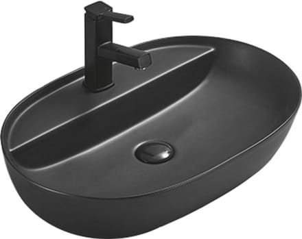 Mexen Adel wastafel opbouw 60 x 41 cm, zwart mat - 22166085